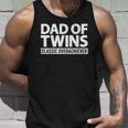 Mens Dad Of Twins Classic Overachiever Twin Dad To Be 2022 New Dad Tank Top Gifts for Him