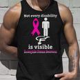 Every Disability Is Visible Eosinophilic Disease Awareness Pink Ribbon Eosinophilic Disease Eosinophilic Disease Awareness Unisex Tank Top Gifts for Him