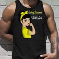 Ewings Sarcoma Warrior Strong Women Yellow Women Ewings Sarcoma Ewings Sarcoma Awareness Unisex Tank Top Gifts for Him