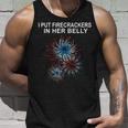 Expecting Dad 4Th Of July Twin Pregnancy Reveal Announcement Unisex Tank Top Gifts for Him