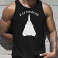 F-14 Tomcat Military Fighter Jet Design On Front And Back Unisex Tank Top Gifts for Him
