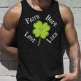 Faith Hope Love Luck 4 Leaf Clover Shamrock Unisex Tank Top Gifts for Him