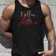 Fall In Love With Jesus Religious Prayer Believer Bible Tank Top Gifts for Him