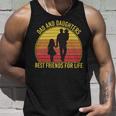 Father Grandpa Dad And Daughters Best Friends For Life Vintage137 Family Dad Unisex Tank Top Gifts for Him