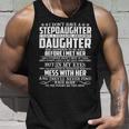 Father Grandpa Step Dad I Have A Freaking Awesome Daughter 118 Family Dad Unisex Tank Top Gifts for Him