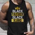 Mens Fathers Day Black Father Black King African American Dad Tank Top Gifts for Him