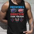 Fireworks Director If I Run You Run Funny 4Th Of July Boys Unisex Tank Top Gifts for Him