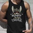 Follow The Bunny He Has Chocolate Unisex Tank Top Gifts for Him