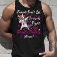 Friends Dont Let Friends Fight Pagets Disease Alone Unicorn Pink Ribbon Pagets Disease Pagets Disease Awareness Unisex Tank Top Gifts for Him