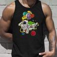 Funny Astronaut Space Travel Planets Skateboarding Science Unisex Tank Top Gifts for Him