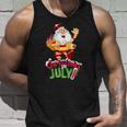 Funny Christmas In July Summer Reindeer Float Xmas Unisex Tank Top Gifts for Him