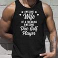 Funny Disc Golfer Husband Gift For Disc Golf Player Wife Unisex Tank Top Gifts for Him