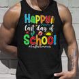 Funny Happy Last Day Of School Hello Summer Multicolored Unisex Tank Top Gifts for Him