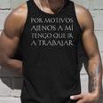 Funny In Spanish For Latinos Office Coworker Boss Day Unisex Tank Top Gifts for Him