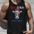 Funny Red White & Moo 4Th Of July Apparel Usa Patriotic Cow Unisex Tank Top Gifts for Him