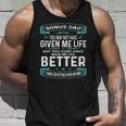 Funny Vintage Fathers Day Bonus Dad From Daughter Son Boys Unisex Tank Top Gifts for Him