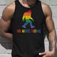 Gay Pride Support - Sasquatch No More Hiding - Lgbtq Ally Unisex Tank Top Gifts for Him