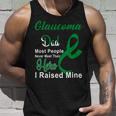 Glaucoma Dad Most People Never Meet Their Hero I Raised Mine Green Ribbon Glaucoma Glaucoma Awareness Unisex Tank Top Gifts for Him