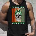 Glaucoma Warrior Skull Women Vintage Green Ribbon Glaucoma Glaucoma Awareness Unisex Tank Top Gifts for Him