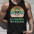 Glaucoma Warrior Skull Women Vintage Green Ribbon Glaucoma Glaucoma Awareness V2 Unisex Tank Top Gifts for Him