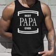 Graphic Best Papa Ever Fathers Day Gift Funny Men Unisex Tank Top Gifts for Him