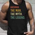 Hackman Name Shirt Hackman Family Name Unisex Tank Top Gifts for Him