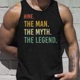 Hine Name Shirt Hine Family Name V4 Unisex Tank Top Gifts for Him