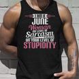 I Am A June Woman Birthday Unisex Tank Top Gifts for Him