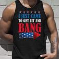 I Just Came To Get Lit And Bang 4Th Of July Fireworks Unisex Tank Top Gifts for Him