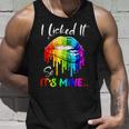 I Licked It So Its Mine Funny Lesbian Gay Pride Lgbt Flag Unisex Tank Top Gifts for Him
