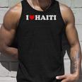 I Love Haiti - Red Heart Unisex Tank Top Gifts for Him