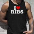 I Love Ribs I Heart Ribs Food Lover Unisex Tank Top Gifts for Him