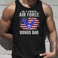 Im A Proud Air Force Bonus Dad With American Flag Veteran Unisex Tank Top Gifts for Him