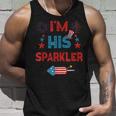 Im His Sparkler 4Th Of July Fireworks Matching Couples Unisex Tank Top Gifts for Him