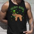 Irish Girl Leprechaun Poodle Dog St Patricks Day Kids Unisex Tank Top Gifts for Him