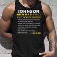 Johnson Name Gift Johnson Facts Unisex Tank Top Gifts for Him