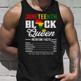 Junenth Womens Black Queen Nutritional Facts 4Th Of July Unisex Tank Top Gifts for Him