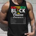 Junenth Womens Black Queen Nutritional Facts Freedom Day Unisex Tank Top Gifts for Him