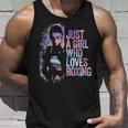 Just A Girl Who Loves Boxing Ink Splatter Unisex Tank Top Gifts for Him