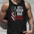 Just A Regular Dad Trying Not To Raise Liberals -- On Back Unisex Tank Top Gifts for Him