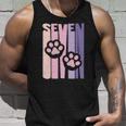 Kids 7Th Birthday Paw Cute Dog Fan 7 Years Old For Girls Unisex Tank Top Gifts for Him