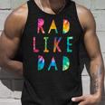 Kids Rad Like Dad Tie Dye Funny Father’S Day Kids Boys Son Unisex Tank Top Gifts for Him