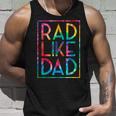 Kids Rad Like Dad Tie Dye Funny Fathers Day Toddler Boy Girl Unisex Tank Top Gifts for Him