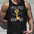Little Door Key Funny Pun Gift Dad Joke Boyfriend Coworker Unisex Tank Top Gifts for Him