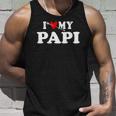 I Love My Papi With Heart Fathers Day Wear For Kids Boy Girl Tank Top Gifts for Him