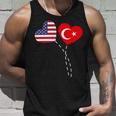 Loving Usa Turkey Flag Heart Turkish 13 Shirt Unisex Tank Top Gifts for Him