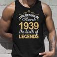 March 1939 Birthday Life Begins In March 1939 V2 Unisex Tank Top Gifts for Him