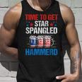 Mb35 Time To Get Star Spangled Hammered 4Th July Beer Lover Unisex Tank Top Gifts for Him
