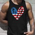 Memorial Day & 4Th July Partiotic Heart Mens & Womens Unisex Tank Top Gifts for Him