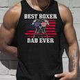 Mens Best Boxer Dad Ever Dog Patriotic 4Th Of July American Flag V2 Unisex Tank Top Gifts for Him